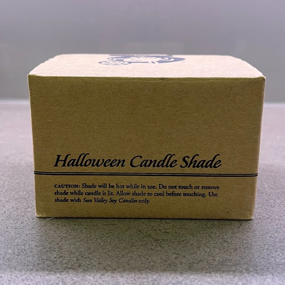 SUN VALLEY Halloween Candle Shade Spider, Orange, Purple. Yankee - Picture 2 of 9